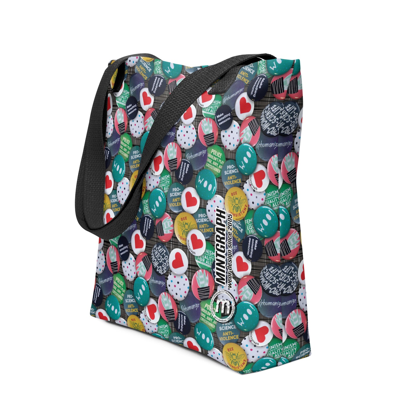 Borsa portaoggetti stampa allover - pattern design spille varie