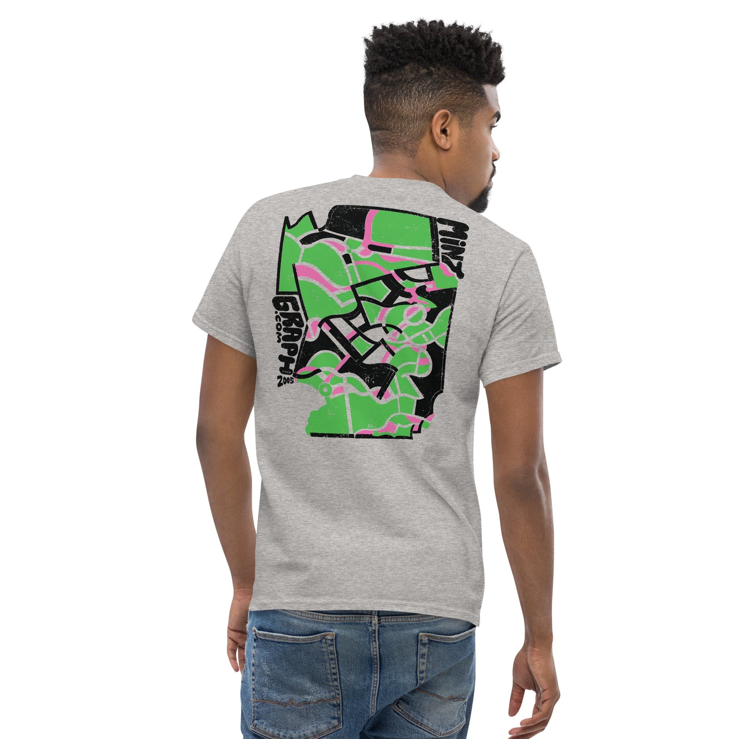 Classic t-shirt with design print on the back