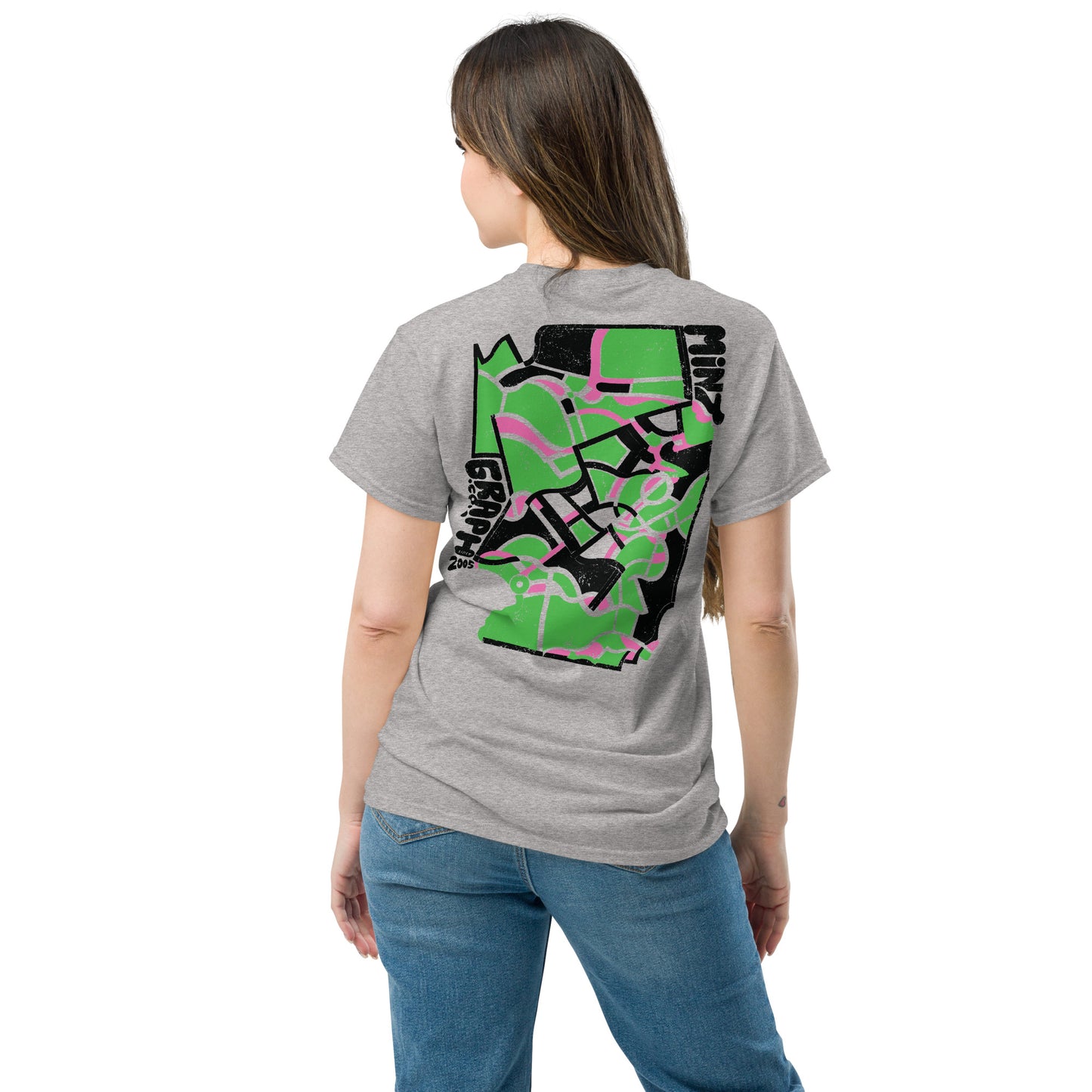 Classic t-shirt with design print on the back
