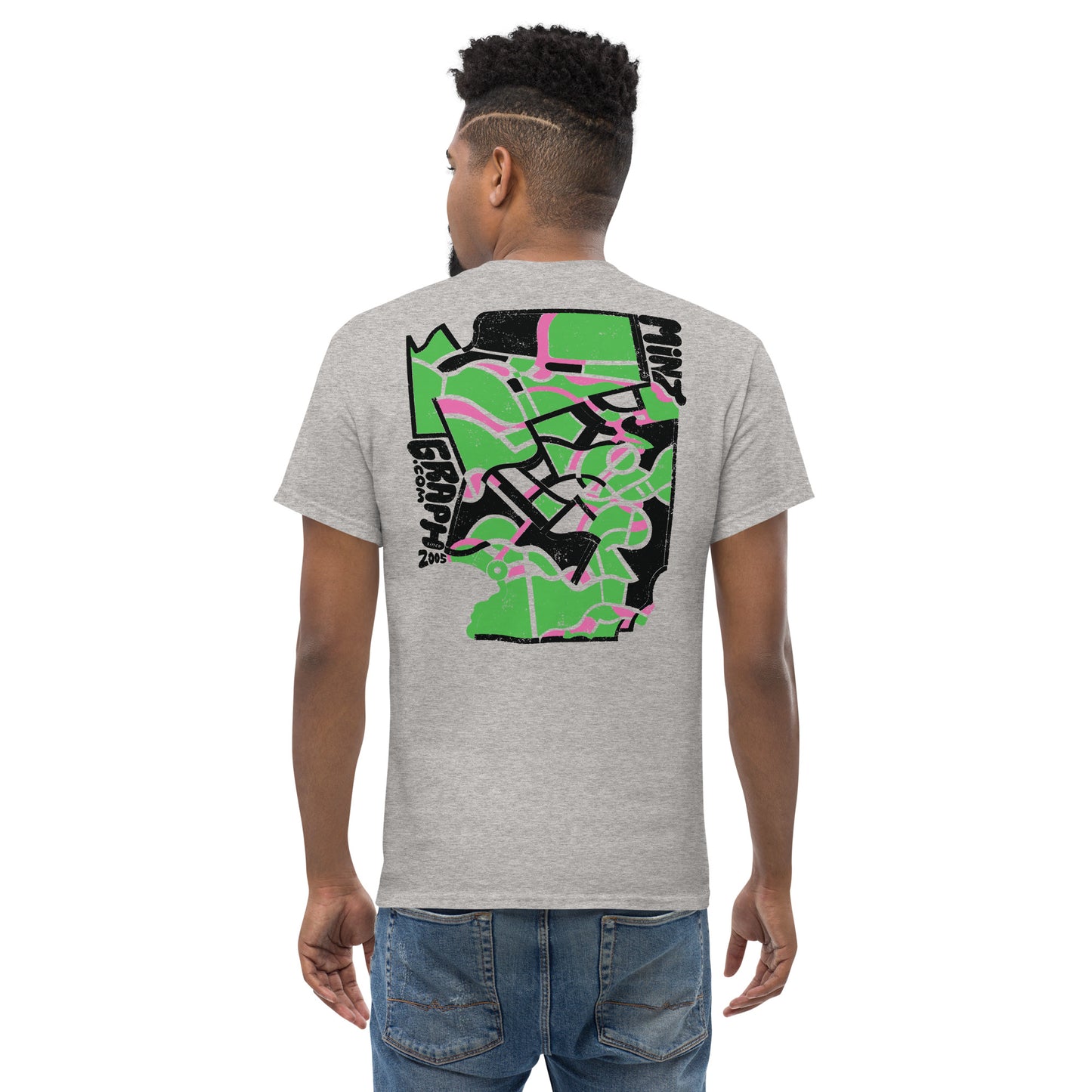 Classic t-shirt with design print on the back