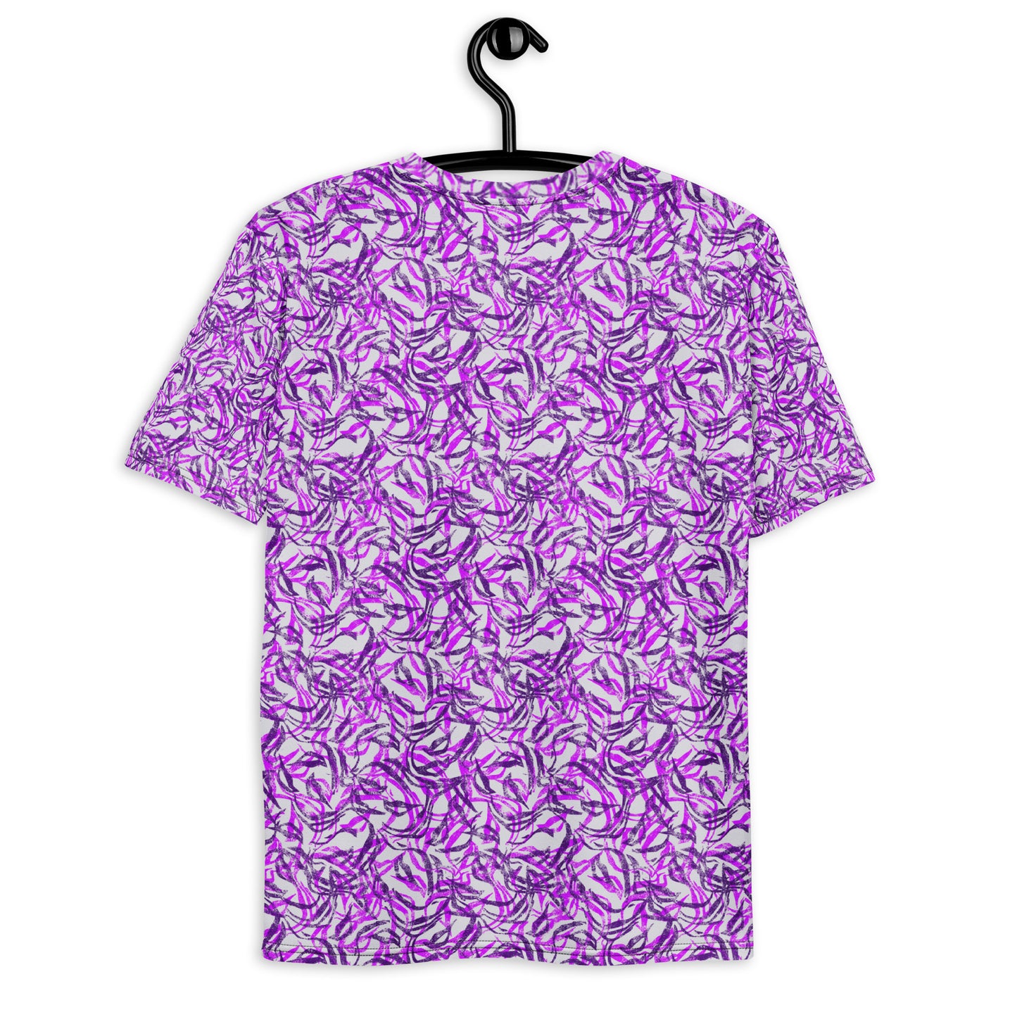 Men's allover print t-shirt - purple fantasy pattern design