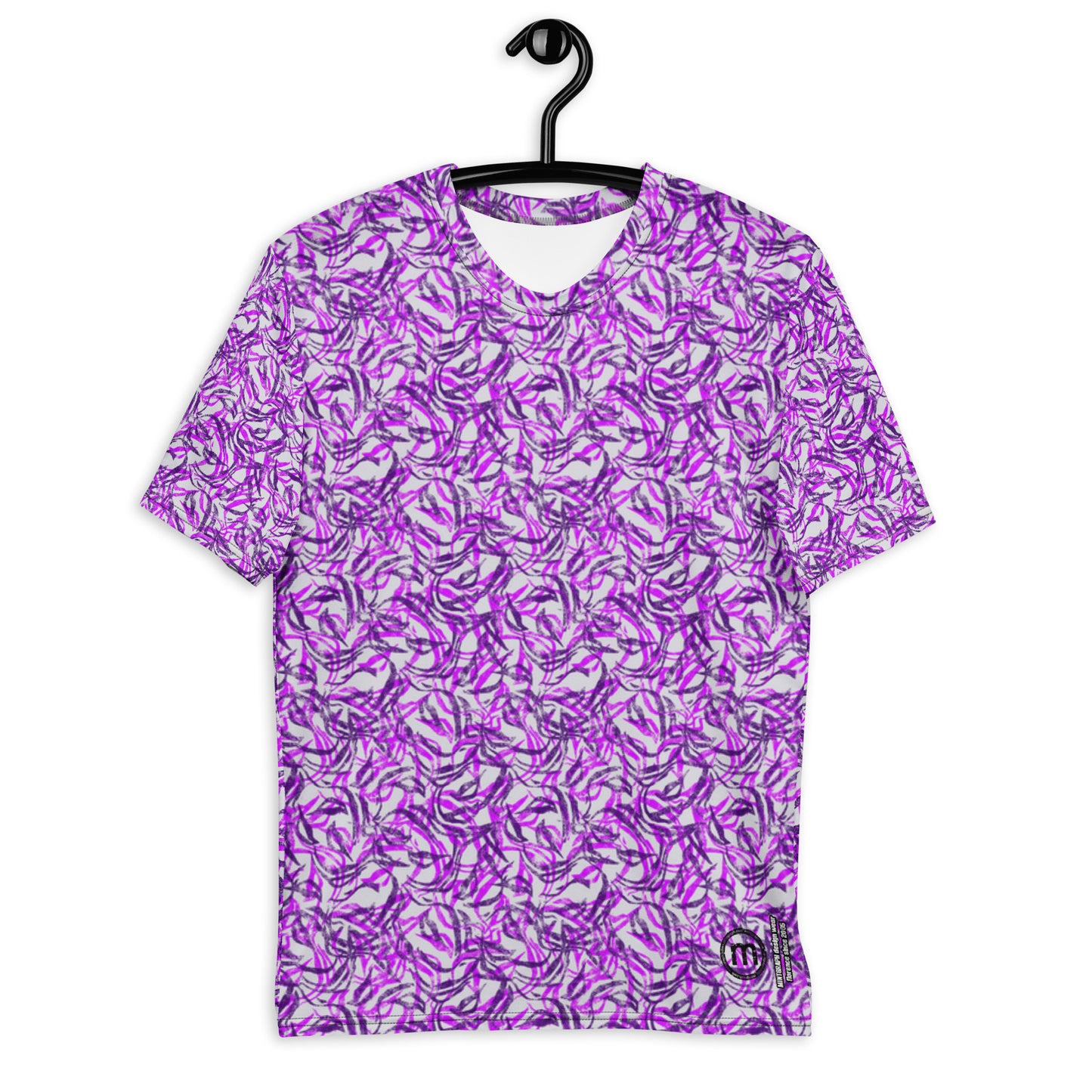 Men's allover print t-shirt - purple fantasy pattern design