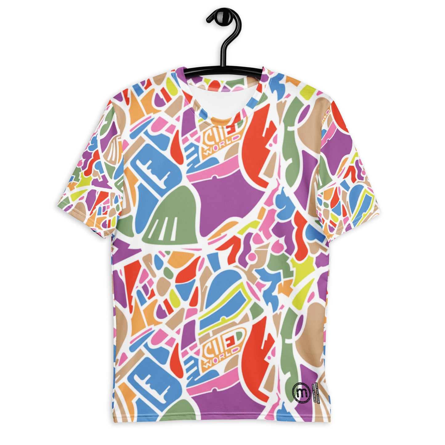 Men's allover print t-shirt - pattern design with fancy colors