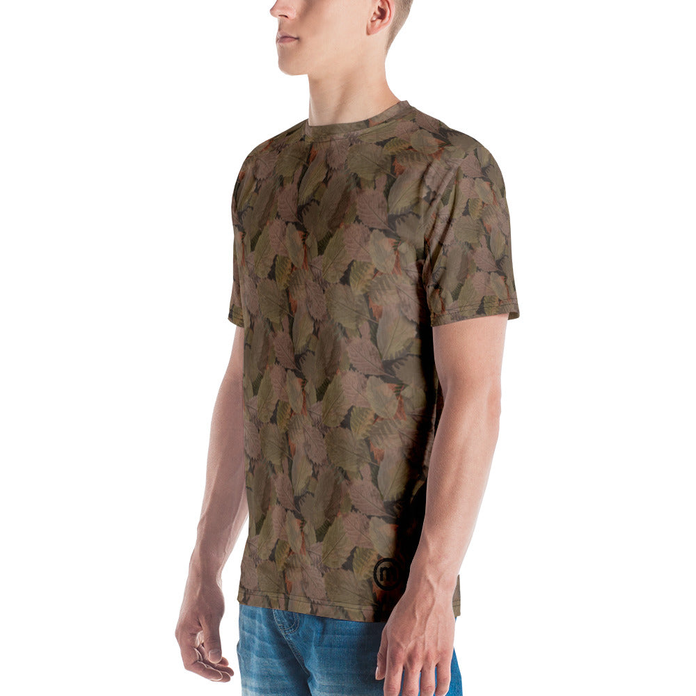 Men's allover print t-shirt - autumn fantasy leaves pattern design