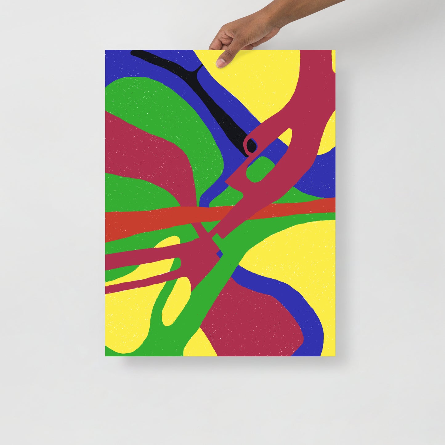 Abstract colors poster