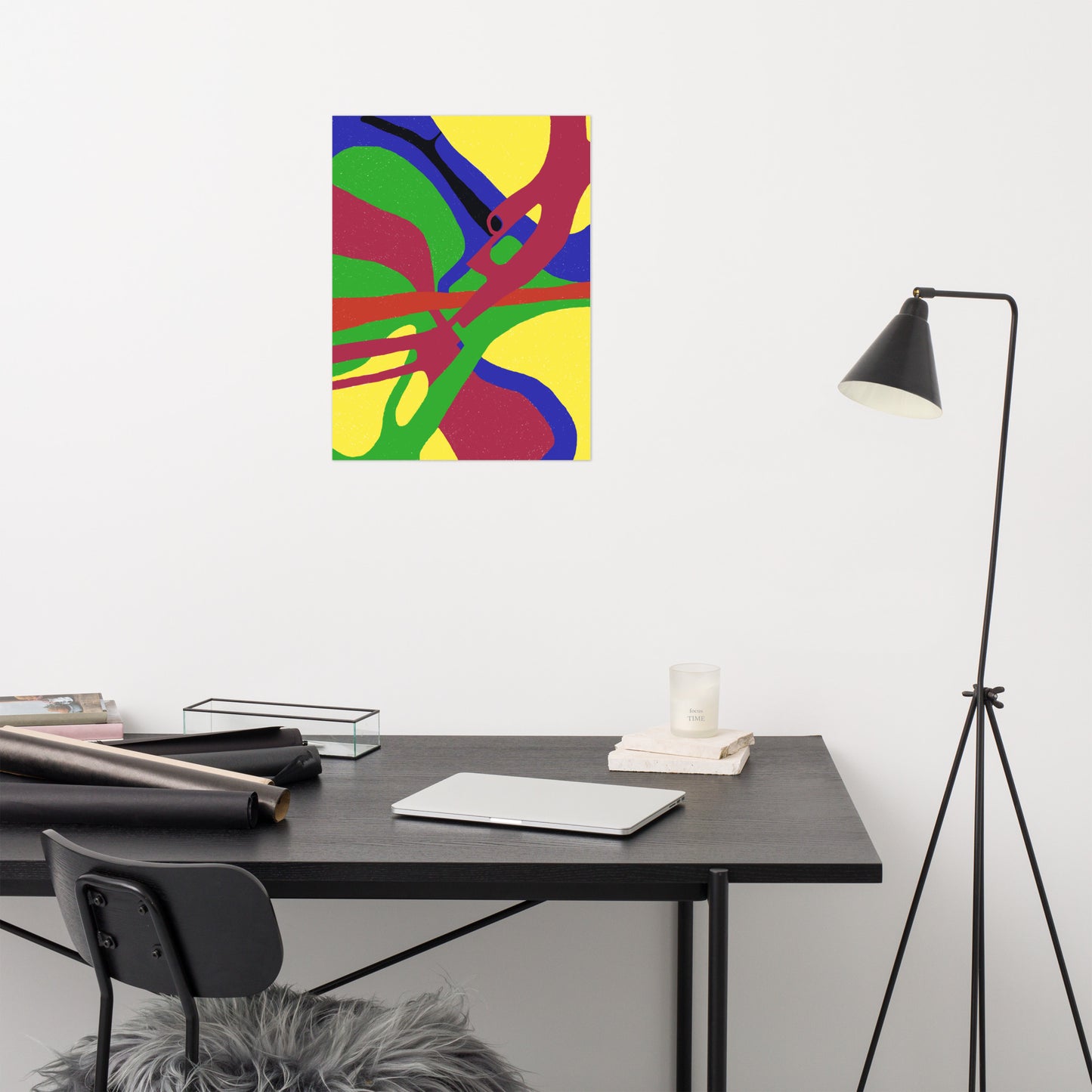 Abstract colors poster