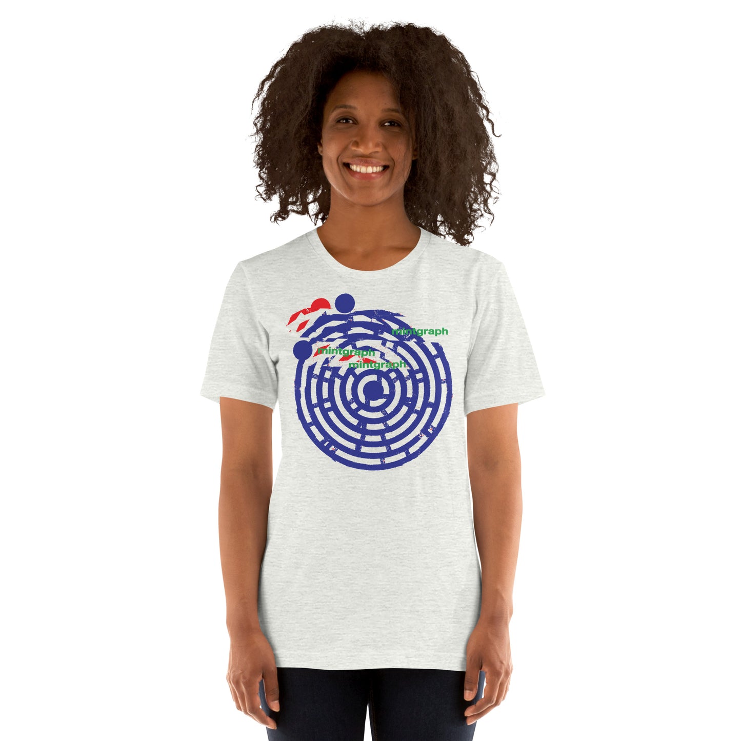 Unisex T-shirt with colorful Circle print