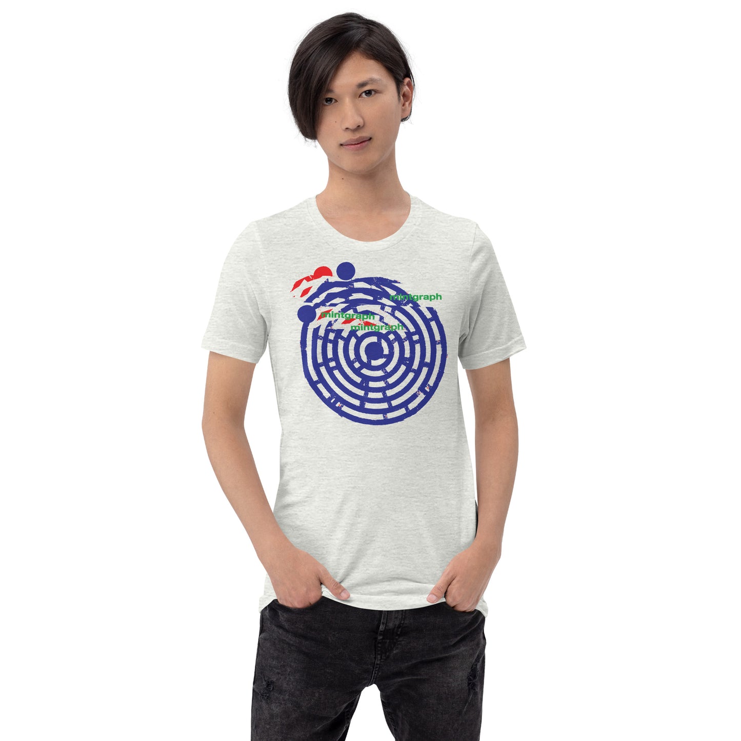 Unisex T-shirt with colorful Circle print