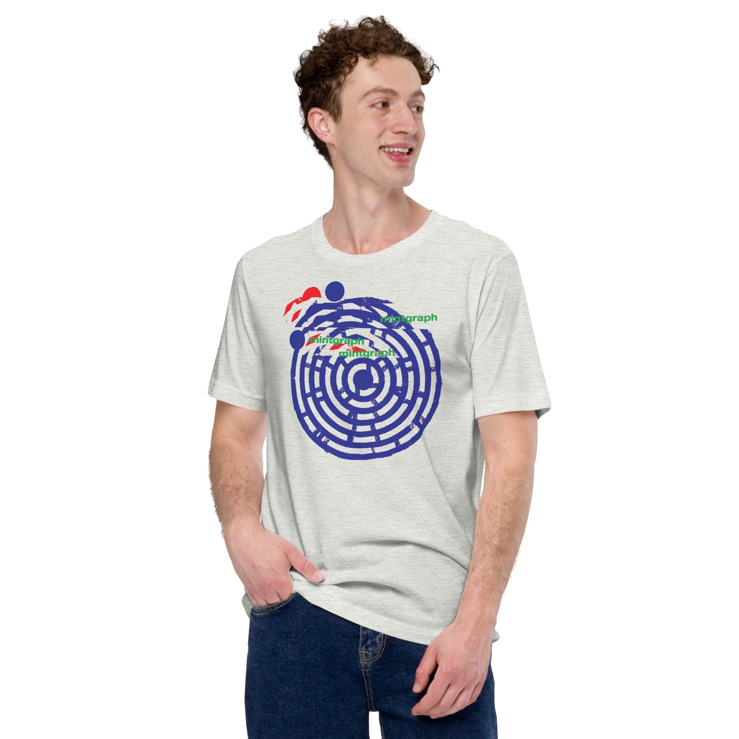 Unisex T-shirt with colorful Circle print