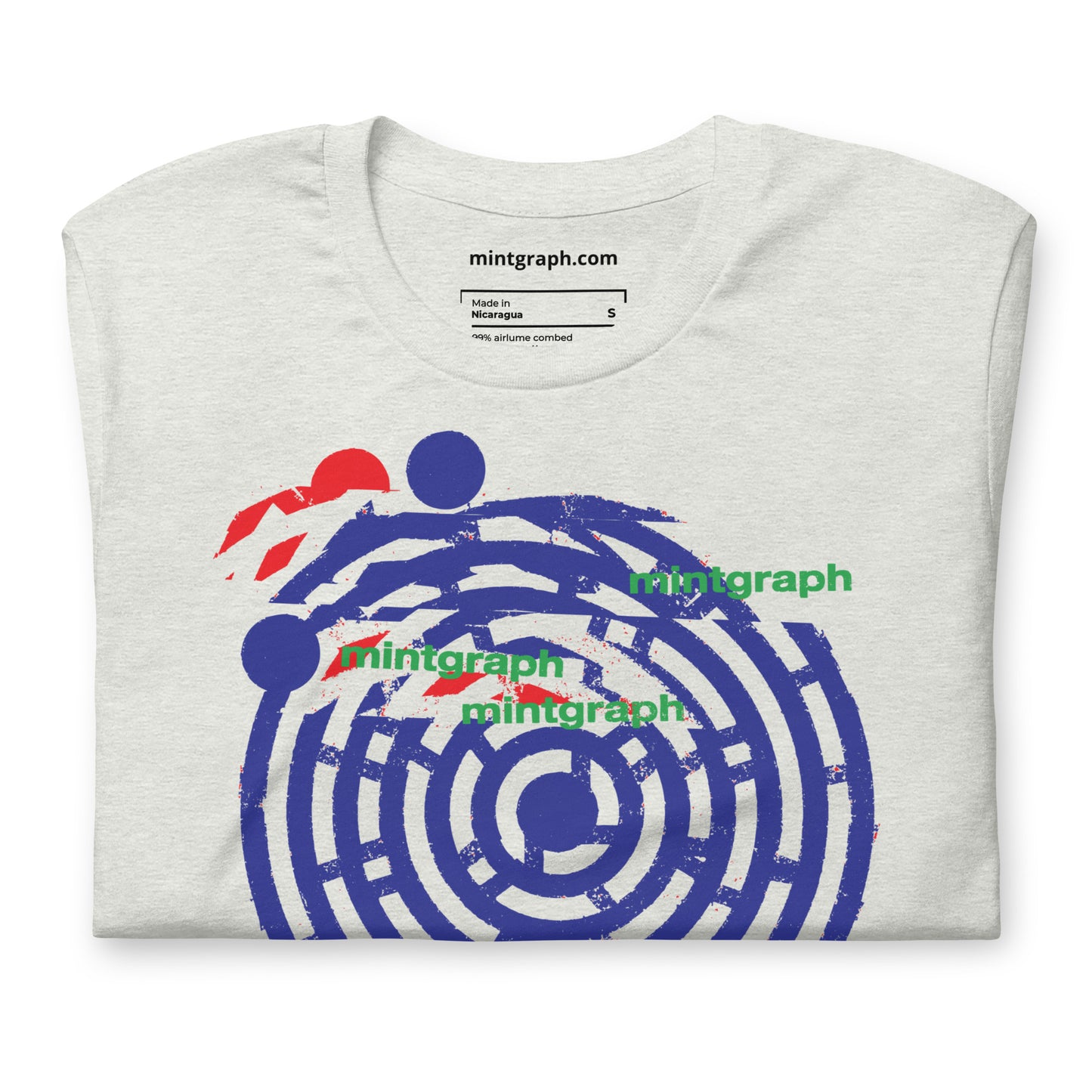 T-shirt unisex con stampa colorata Cerchio