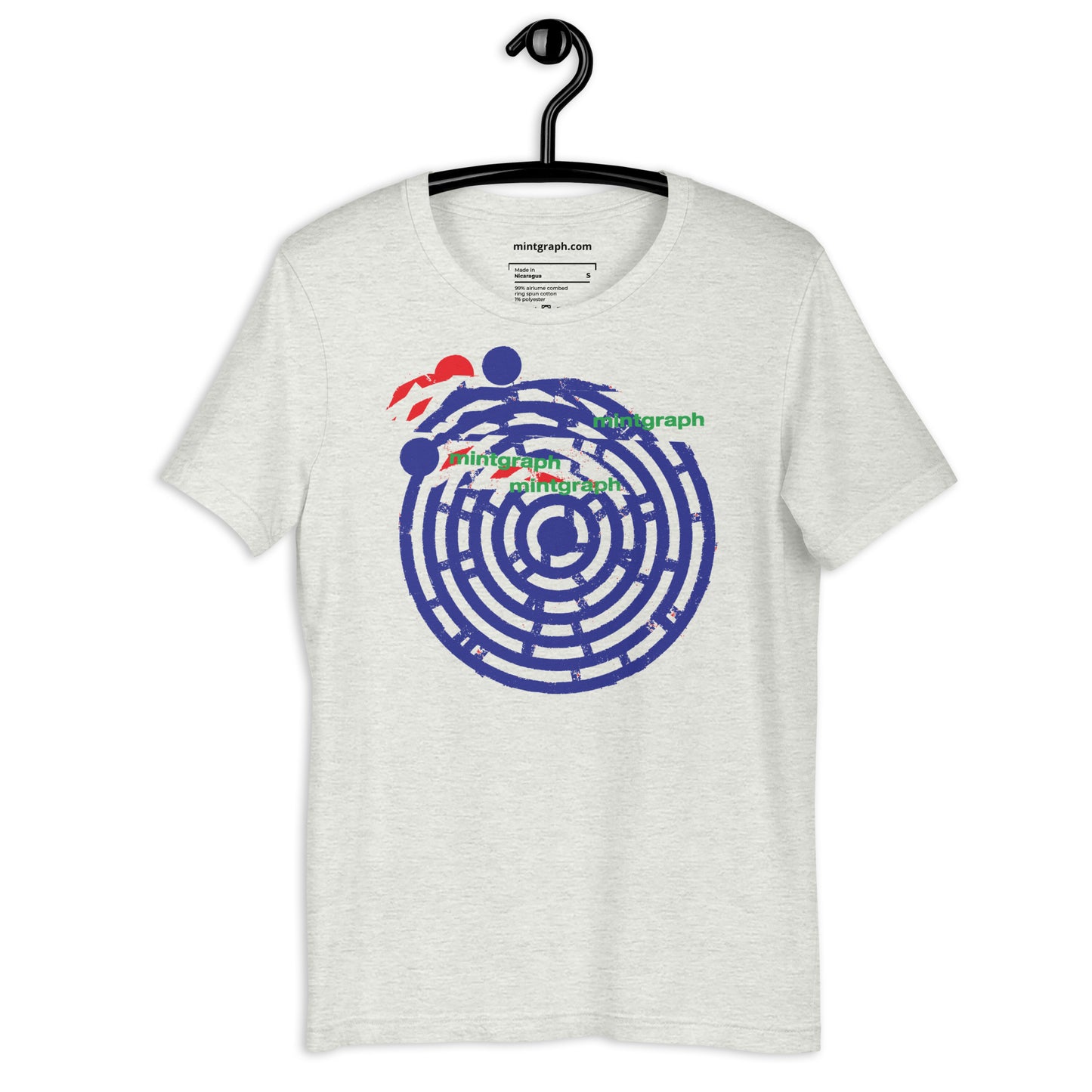 T-shirt unisex con stampa colorata Cerchio