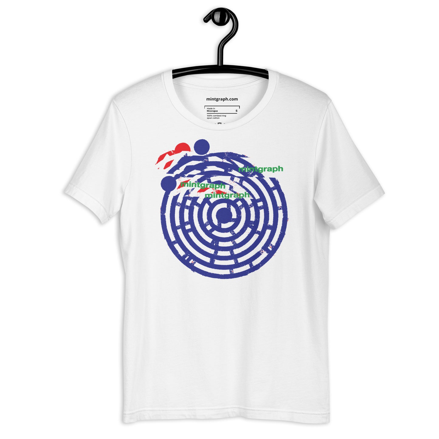 T-shirt unisex con stampa colorata Cerchio